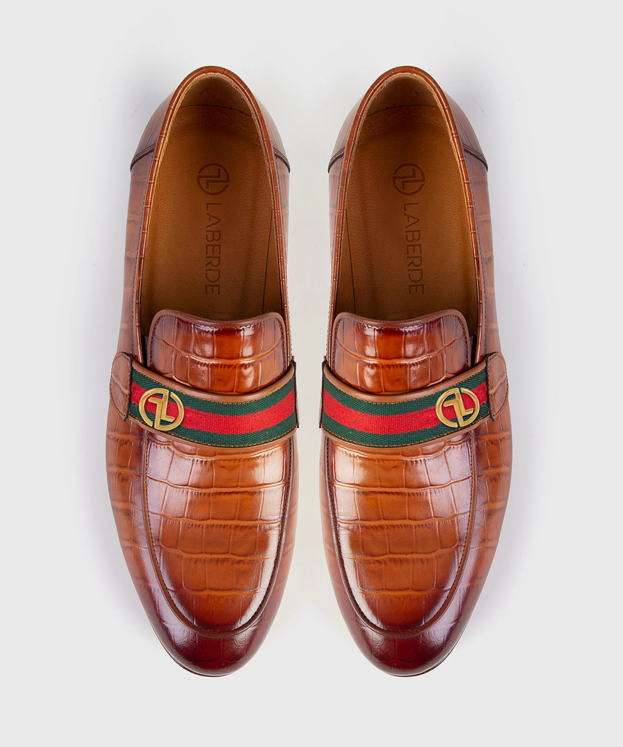 Adrian Tumbled Nubuck Leather Tassel Loafers Brown Leather Loafers