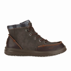 Best Hiking Shoes Wide Toe Box 'Hey Dude' Men's Bradley Classic Boot - Brown