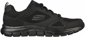 Skechers Track Syntac Mens Training Shoes - Black Best Shoes For Gym And Training