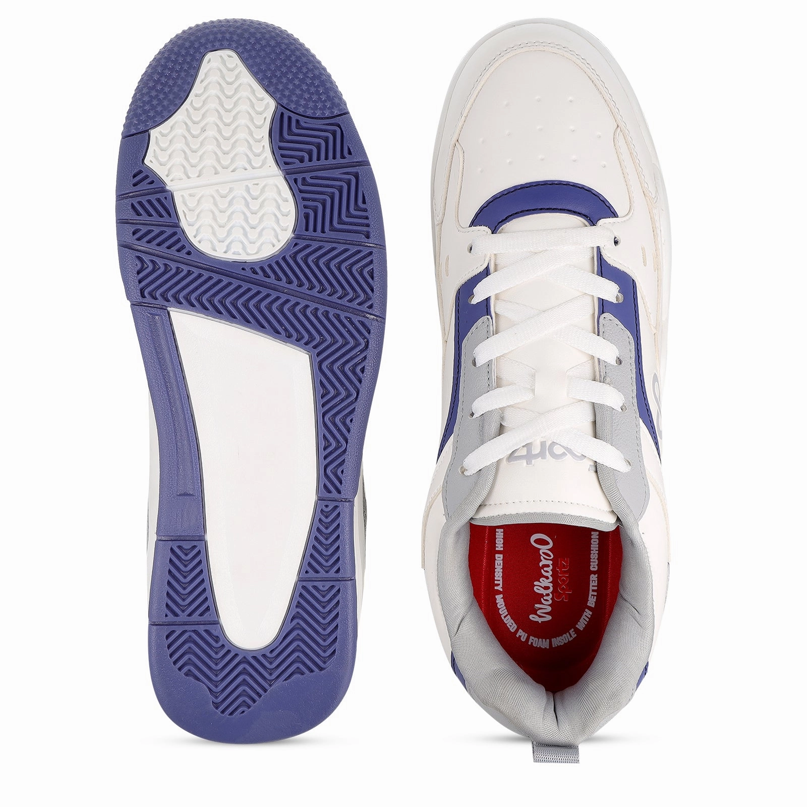 Sneakers Near Men's Colourblocked Sneakers - WY3477 White Grey