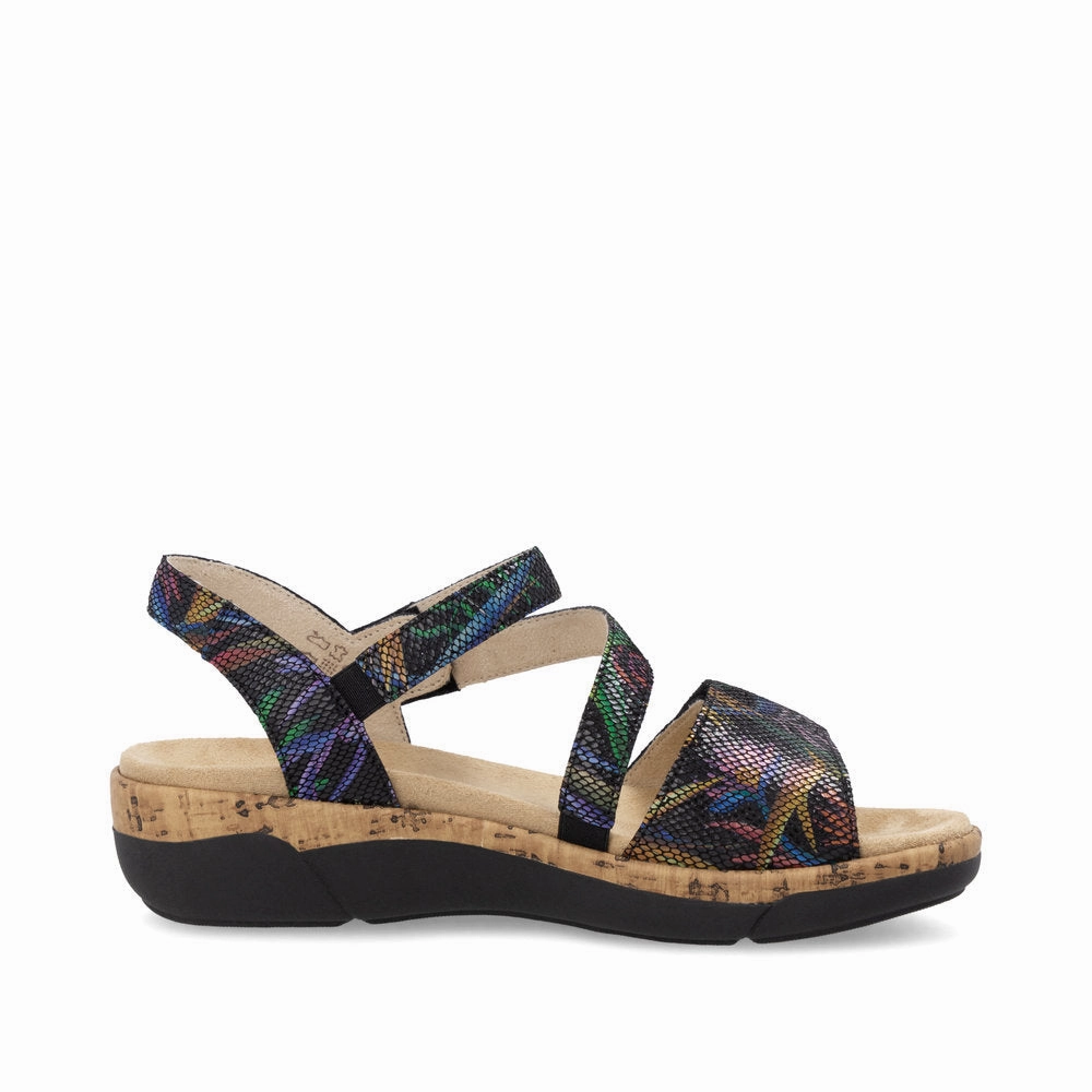 R6860-91 Velcro Z-Strap Blue Multi Sandals Naturalizer