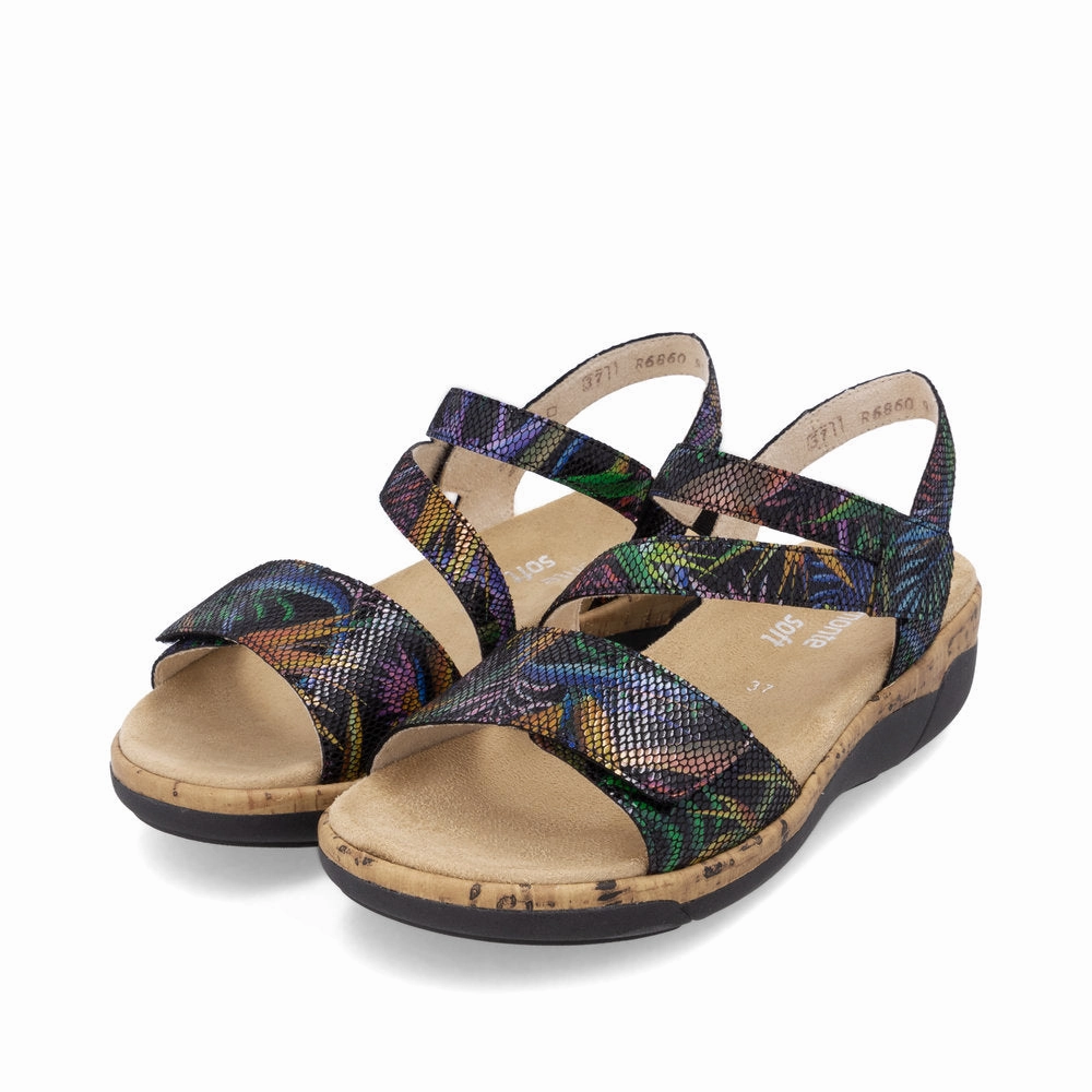 R6860-91 Velcro Z-Strap Blue Multi Royal Caribbean Resort