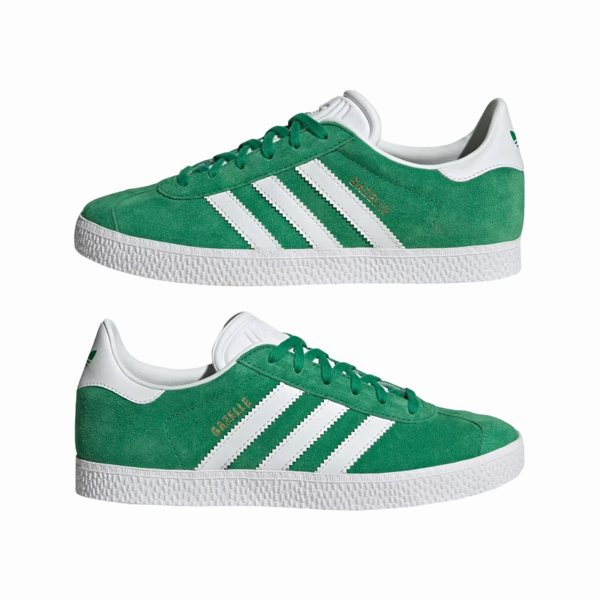 Adidas Originals scarpa sneakers da ragazzi Gazelle IE5612 verde bianco Denim Sneakers