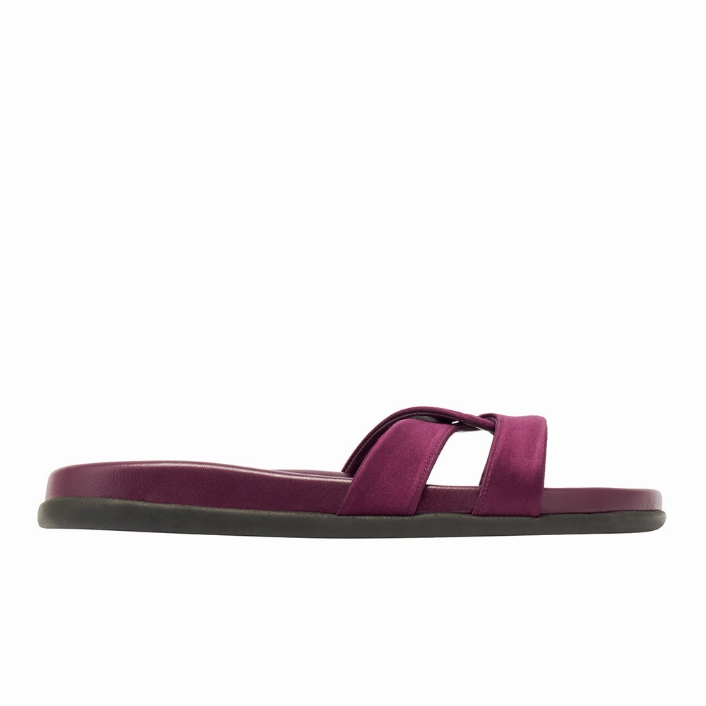 Sandals Chunky Heel Desmos Footbed Prune