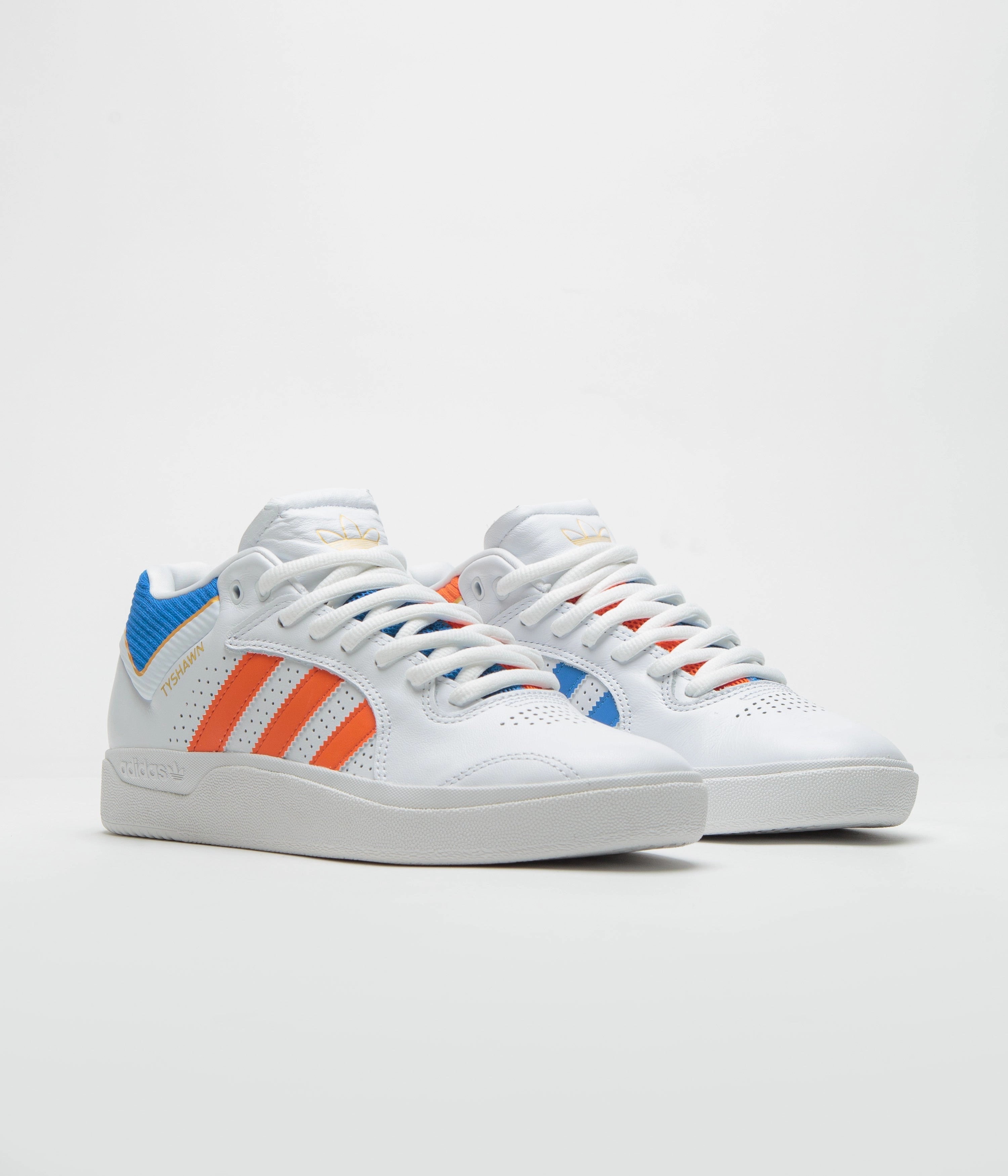 Teyana Taylor Adidas Shoes Adidas Tyshawn Shoes - FTWR White / Orange / Bluebird