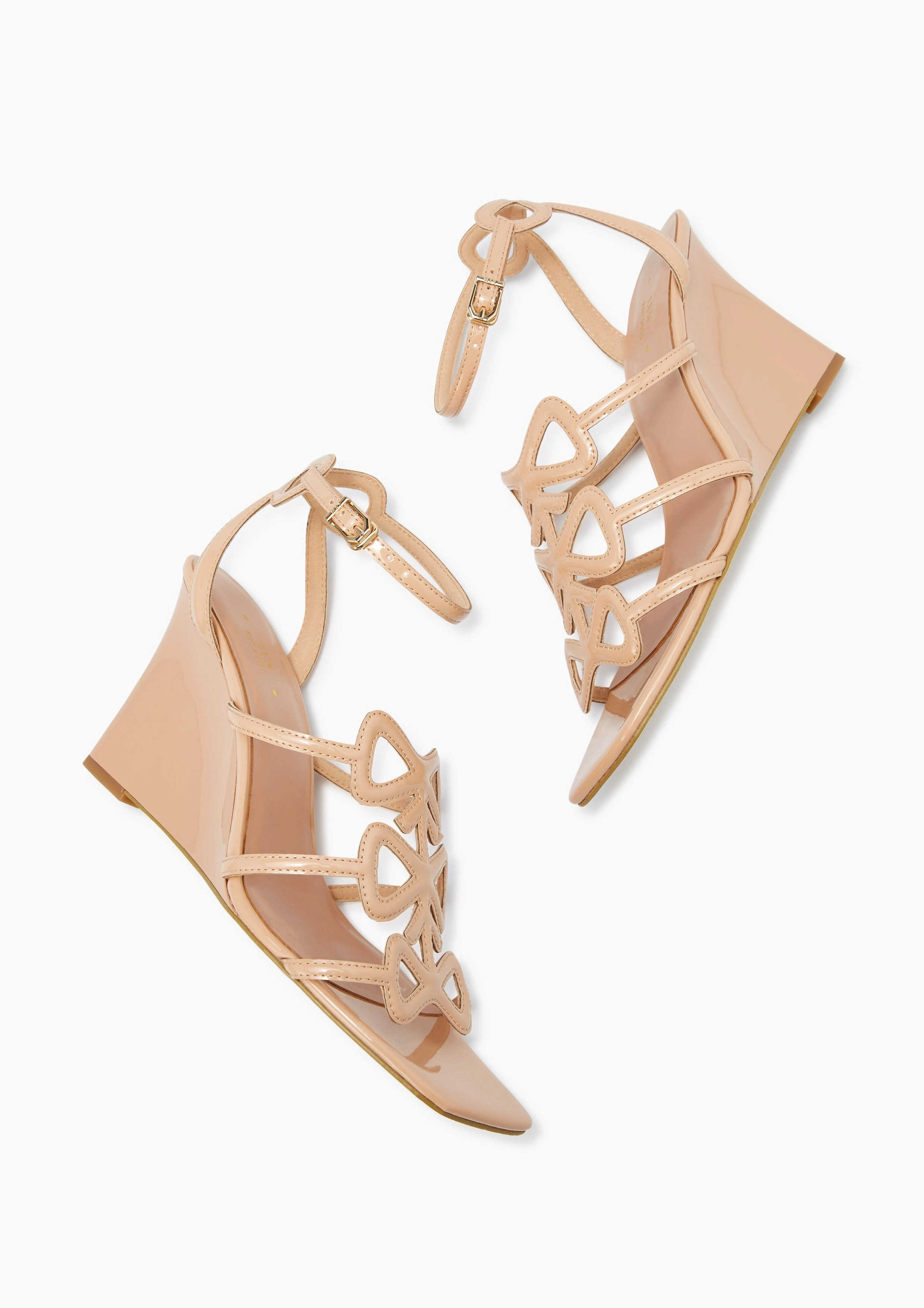 Ribbon Wedges Brown Sandals Hotel Jamaica