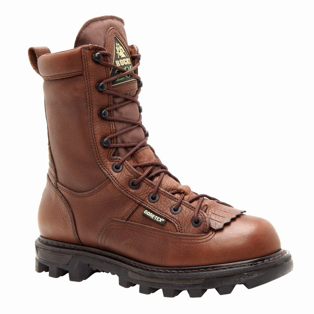 Hiking Shoes For Everyday Use Rocky Mens Brown Leather Bearclaw 3D Insulated Goretex Hiking Boots