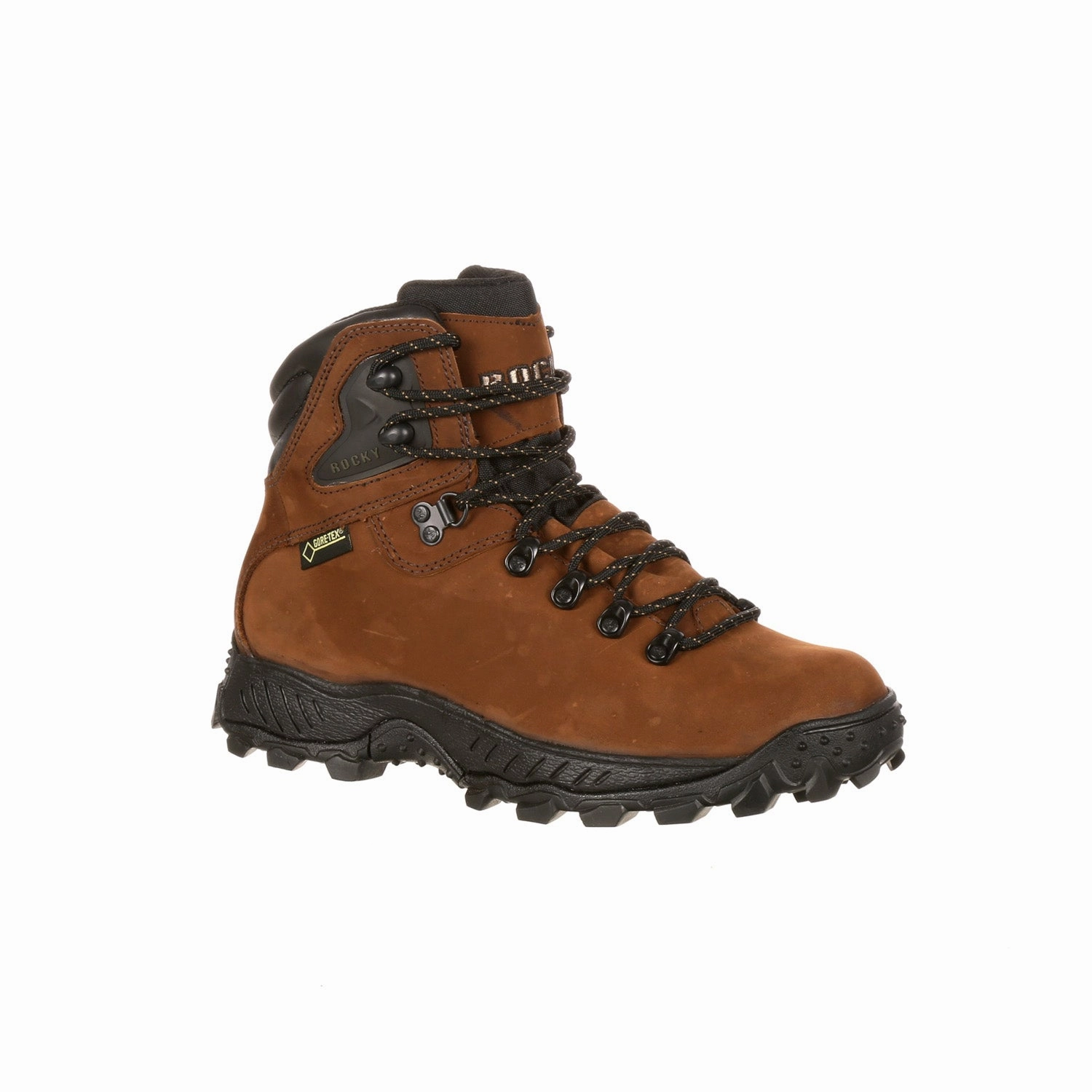 Rocky Mens Brown Leather Ridgetop GTX WP Hiking Boots Sturdy Hiking Shoes