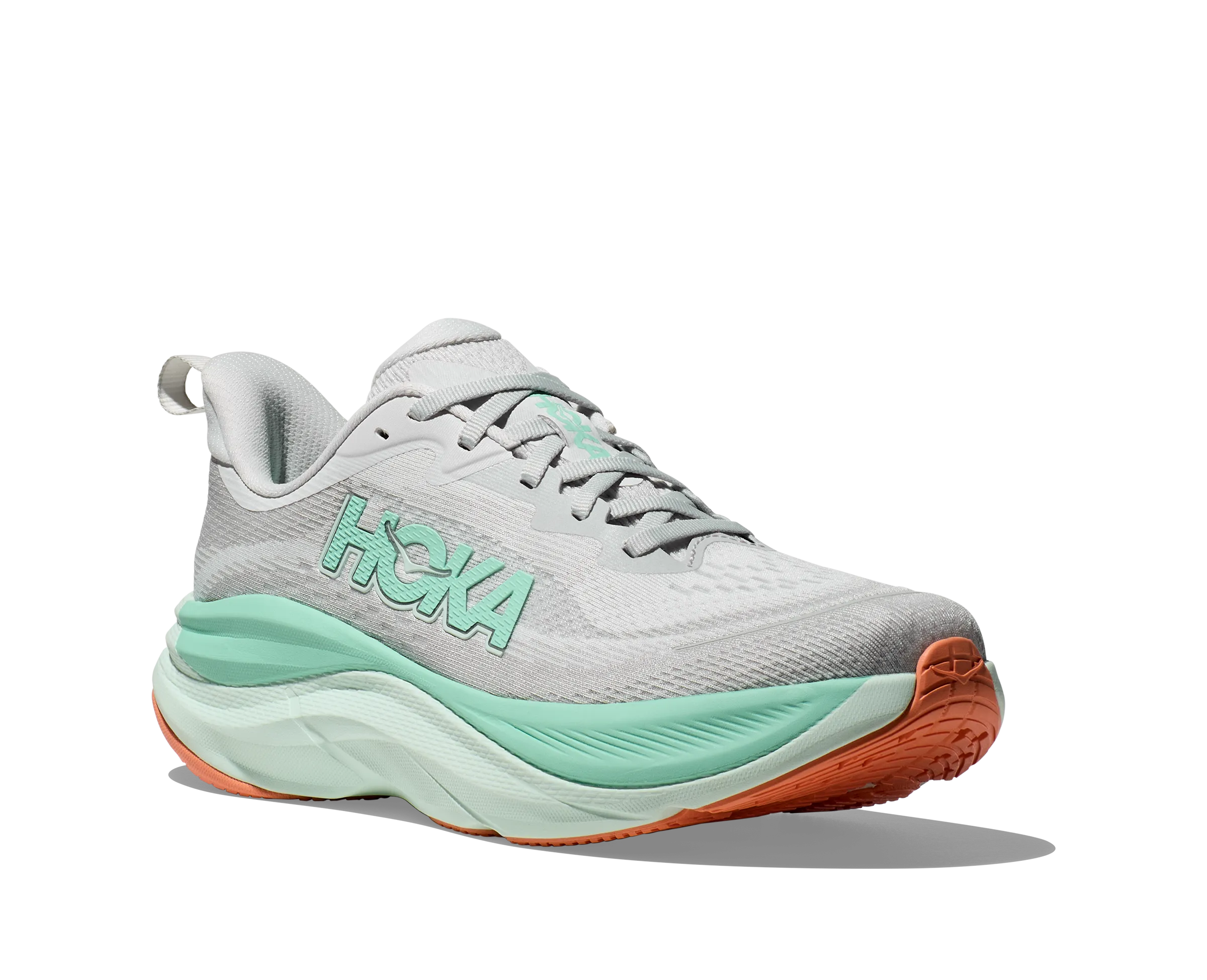 HOKA Women's Skyflow - COSMIC GREY / SEAFOAM Basketball Shoes That Are Good For Running