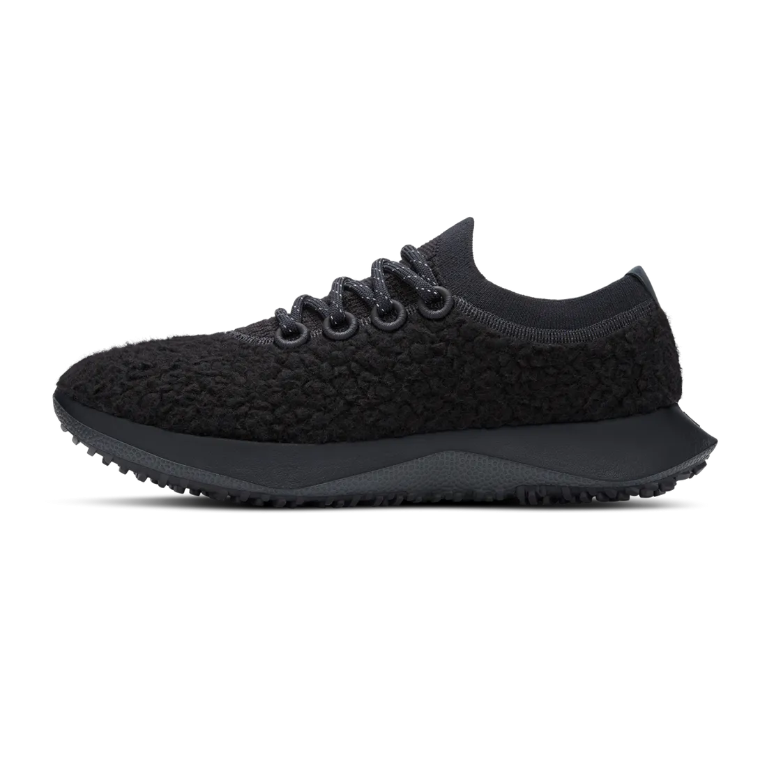 Ghost Max 2 Neutral Running & Walking Shoe Allbirds - Wool Dasher Fluff Mizzles - Natural Black (Natural Black Sole)