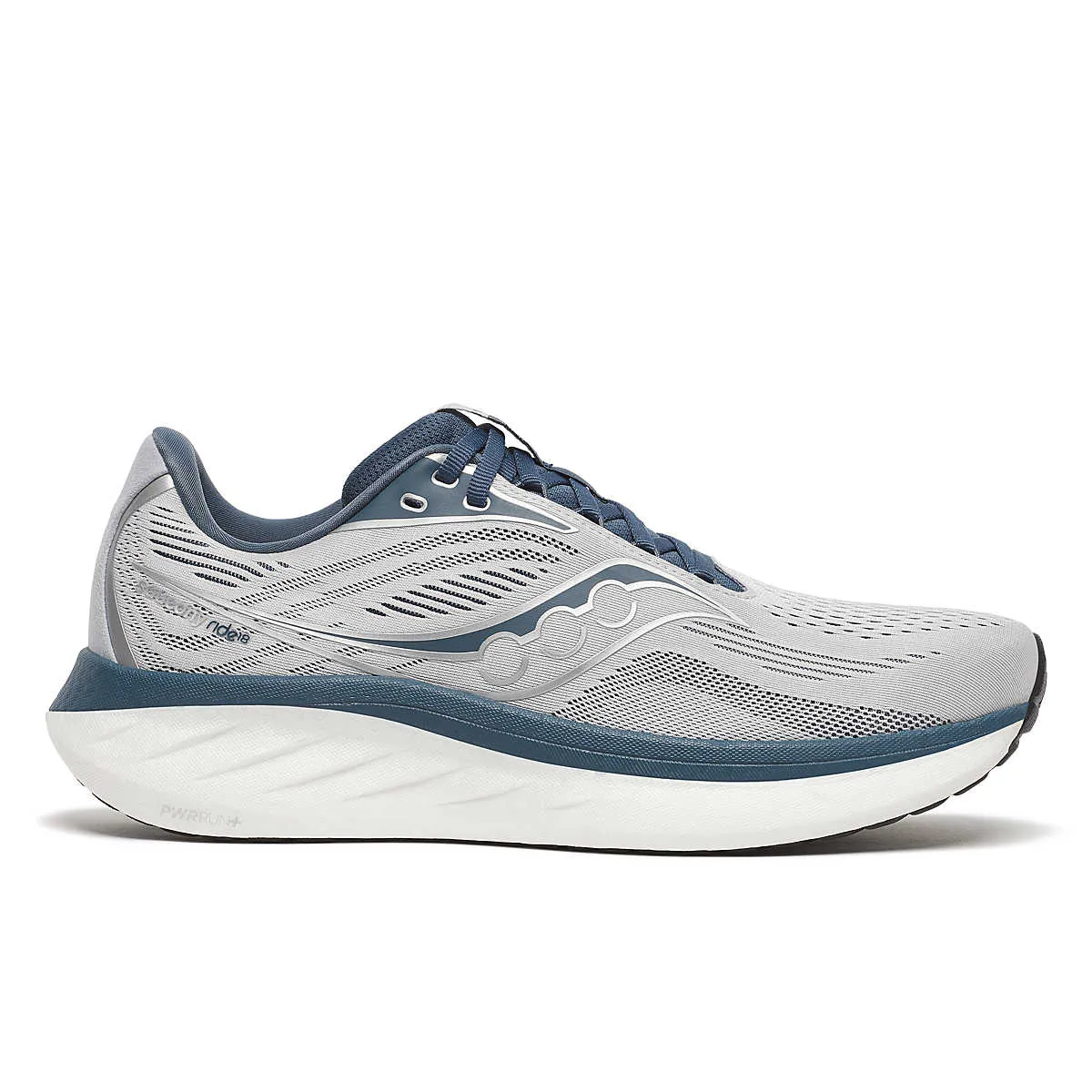 Low Stack Height Running Shoes Saucony Ride 18 (Cloud/Dusk) - Mens