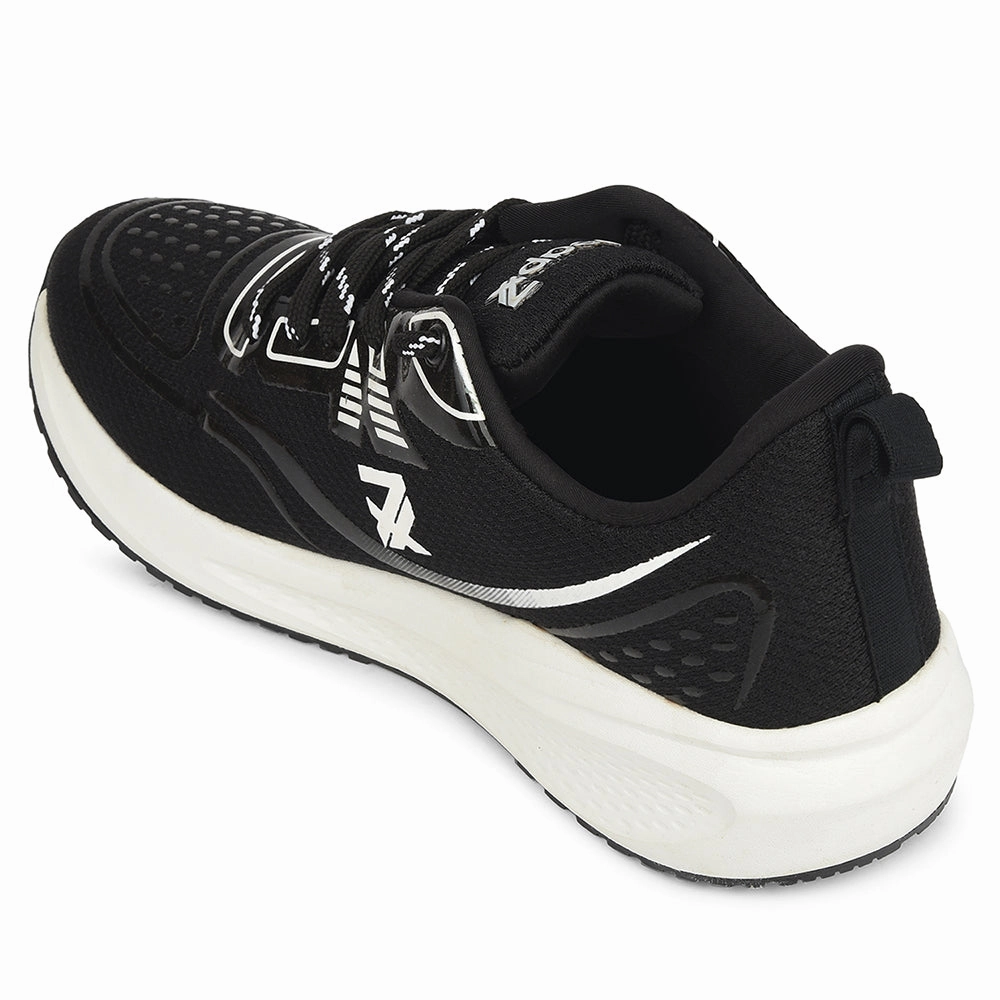 Hi Top Running Shoes Leap7x Black Sports Lacing Running Shoes For Men GHD-29 By Liberty
