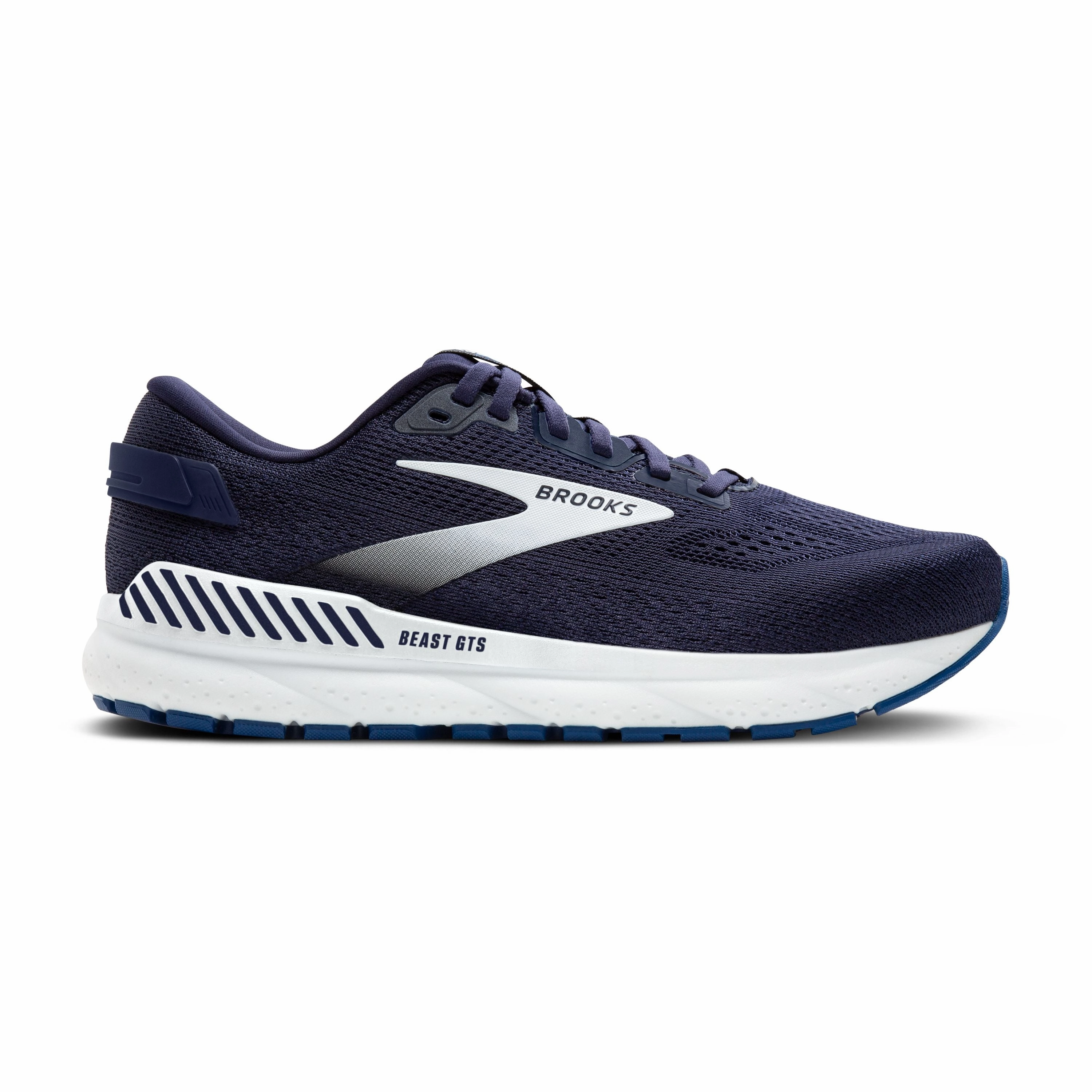 Best Shoes To Run Long Distance Brooks | Beast GTS 24 | Men's | Peacoat/True Navy/White