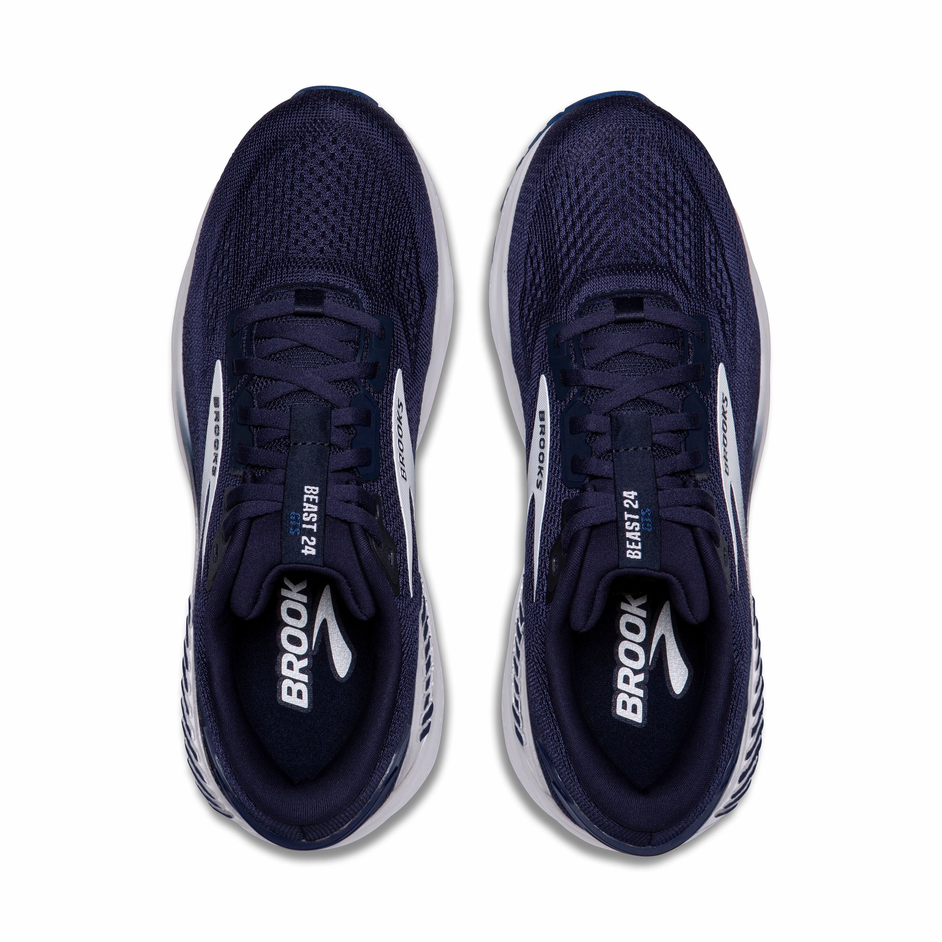 Brooks | Beast GTS 24 | Men's | Peacoat/True Navy/White Top Treadmill Running Shoes