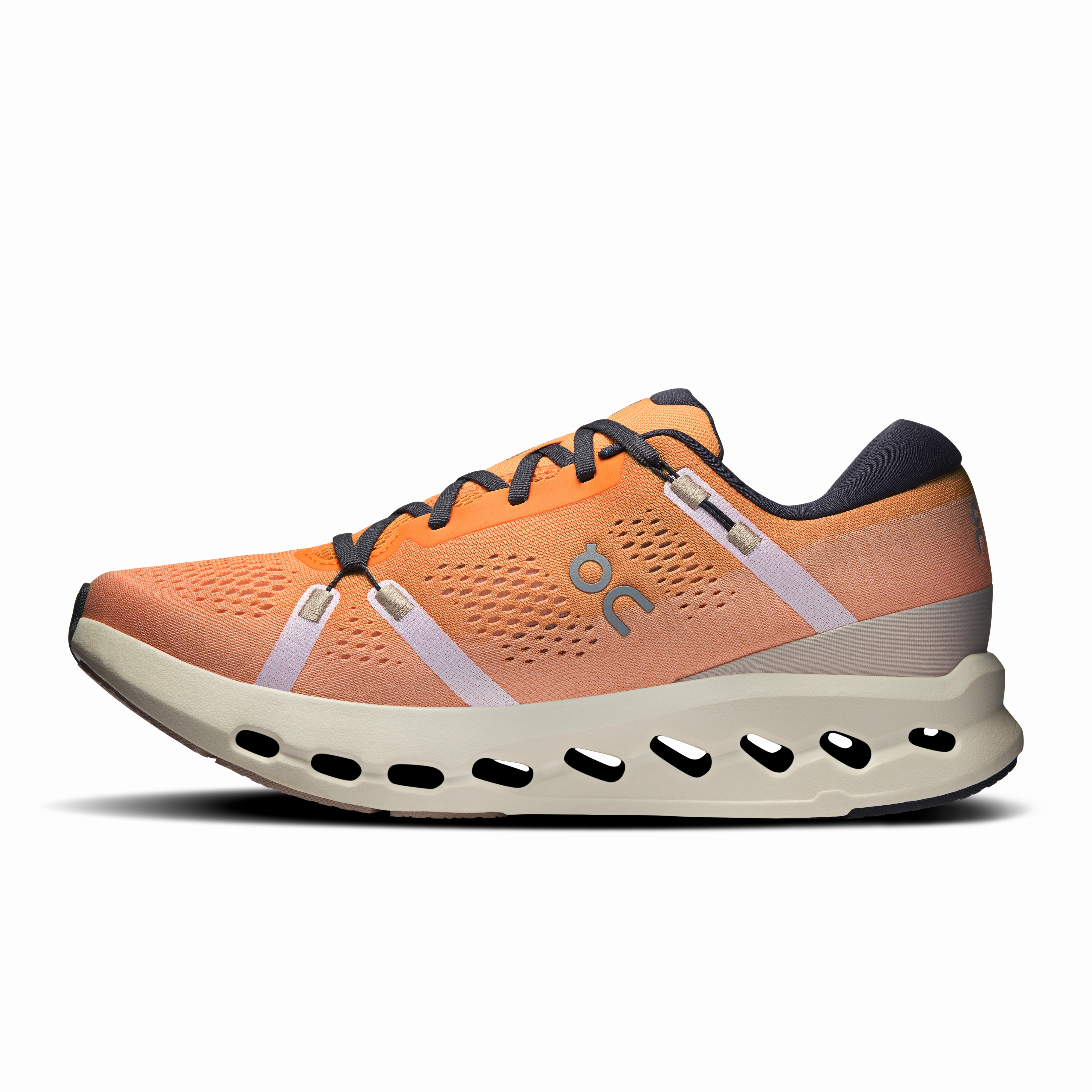 On Running Men's Cloudsurfer 2 Shoes - Tangerine / Ivory Trail Running Shoes For Overpronators