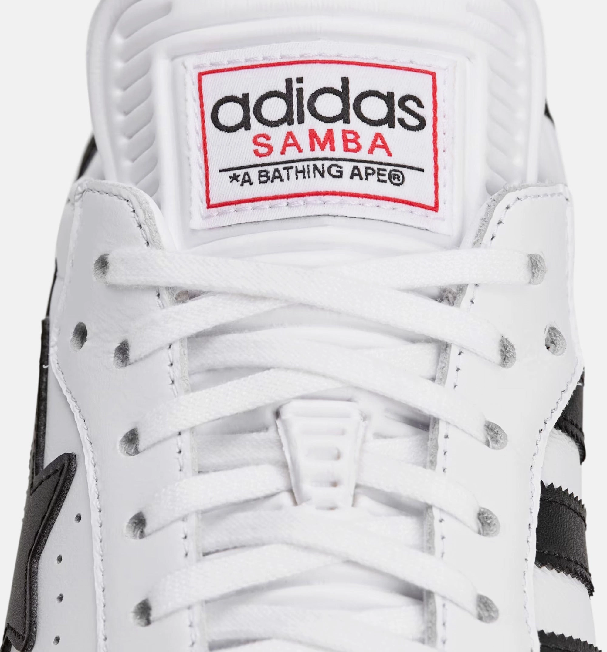 Adidas Track Shoes Samba Bape Mens Lifestyle Shoe - Cloud White/Core Black/Gum
