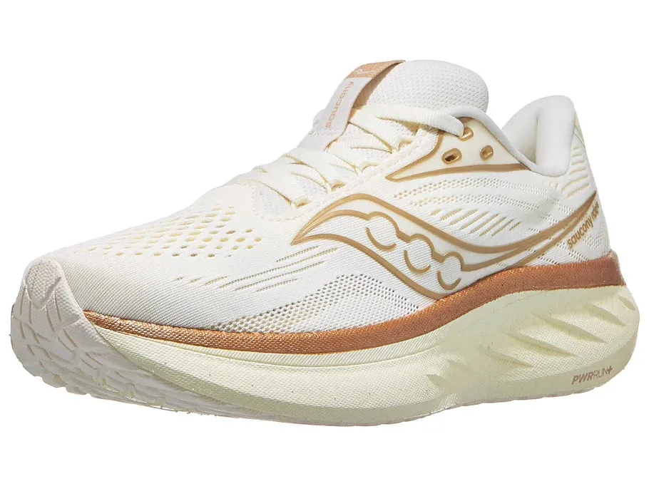 Walking Shoes Or Running Shoes Saucony Ride 18 (Vanilla) - Women's