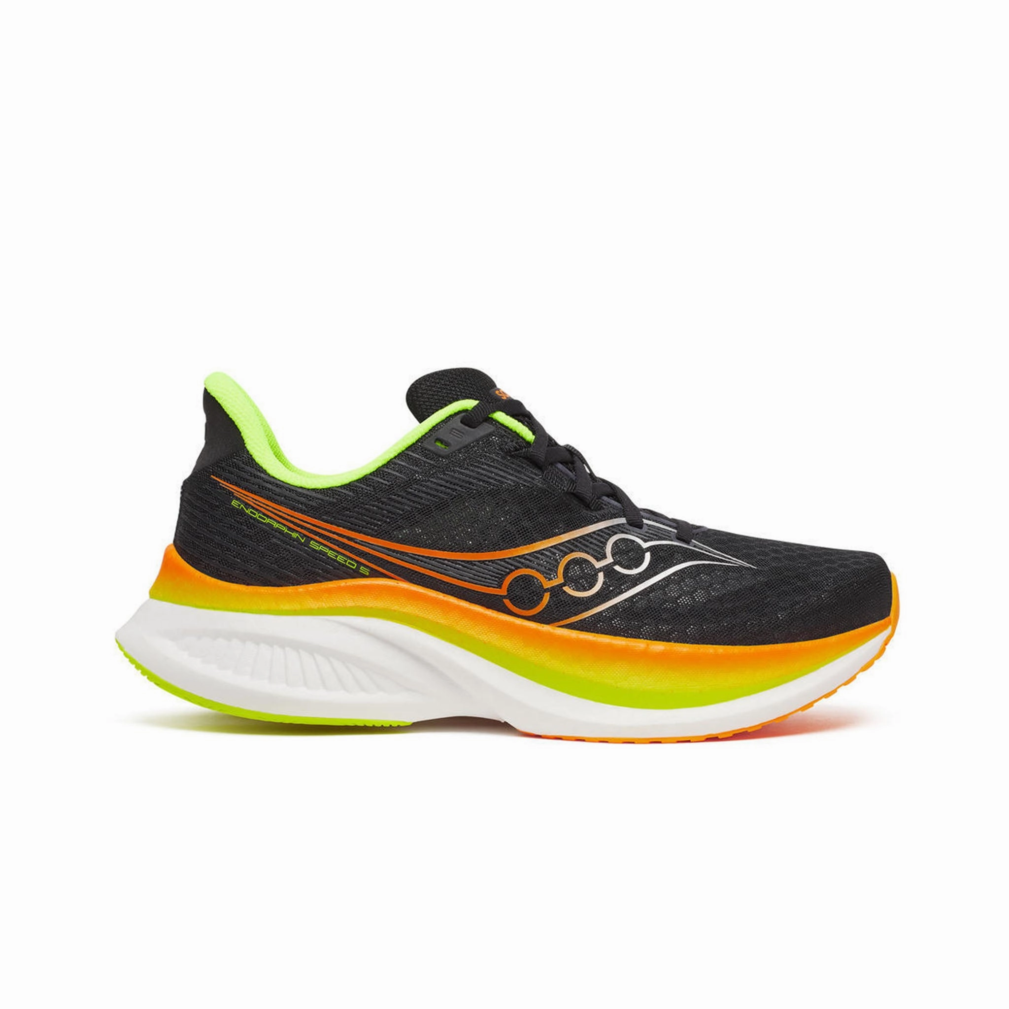 Saucony | Men's Endorphin Speed 5 Running Shoes - Black/VO2 Trail Running Shoes For Overpronators