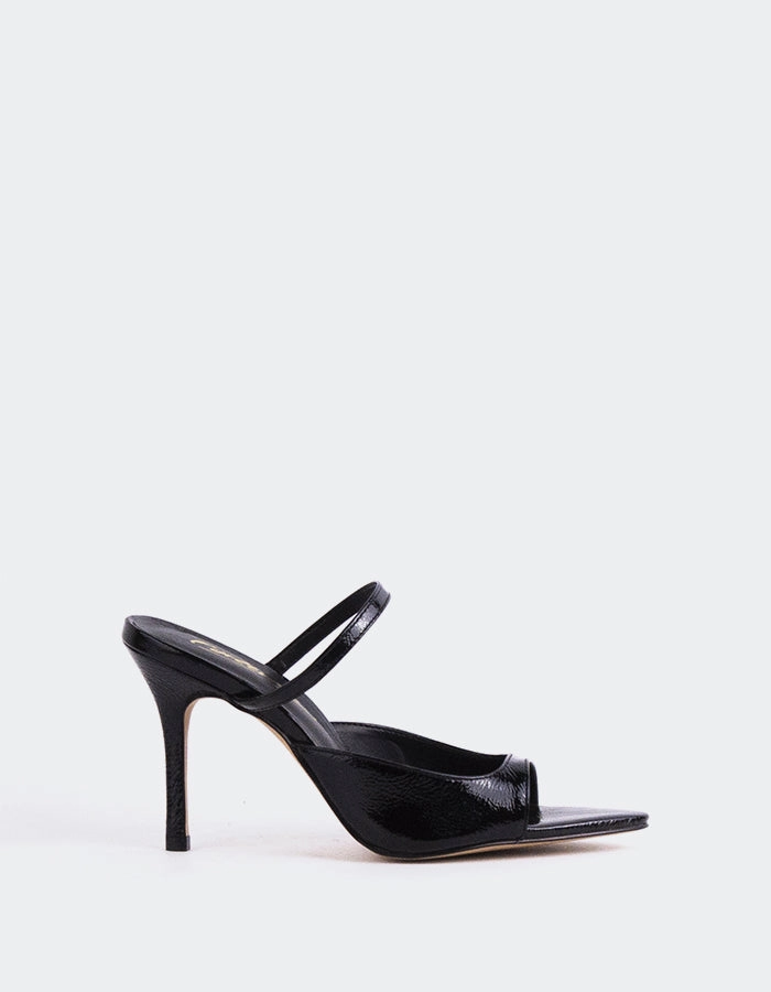 Wrap Around Ankle Sandals Scilla Black Naplack