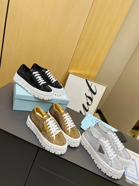  SE963 PRADA Double Wheel Sneakers / Size4-10
