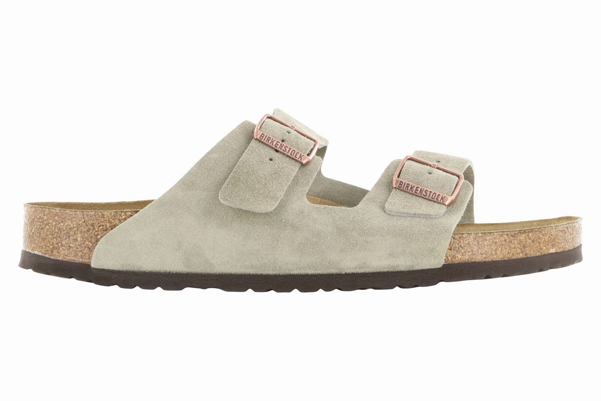 Casual Shoes Birkenstock Arizona Soft Footbed Suede Leather Taupe