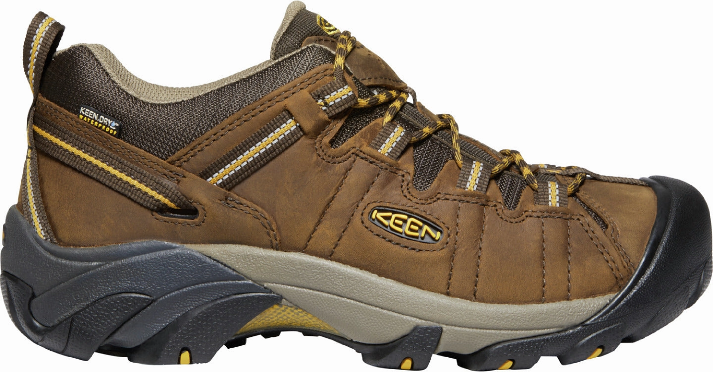 'Keen Outdoor' Men's Targhee II WP Hiker - Cascade Brown / Golden Yellow (Wide) Sonoma Hiking Shoes
