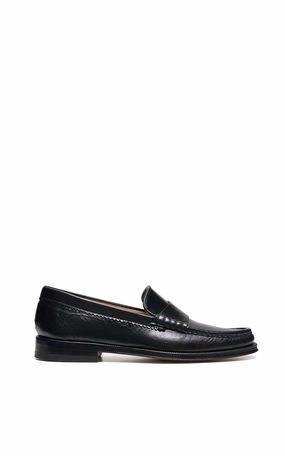 Seren Loafer in Black Leather Leather Loafers
