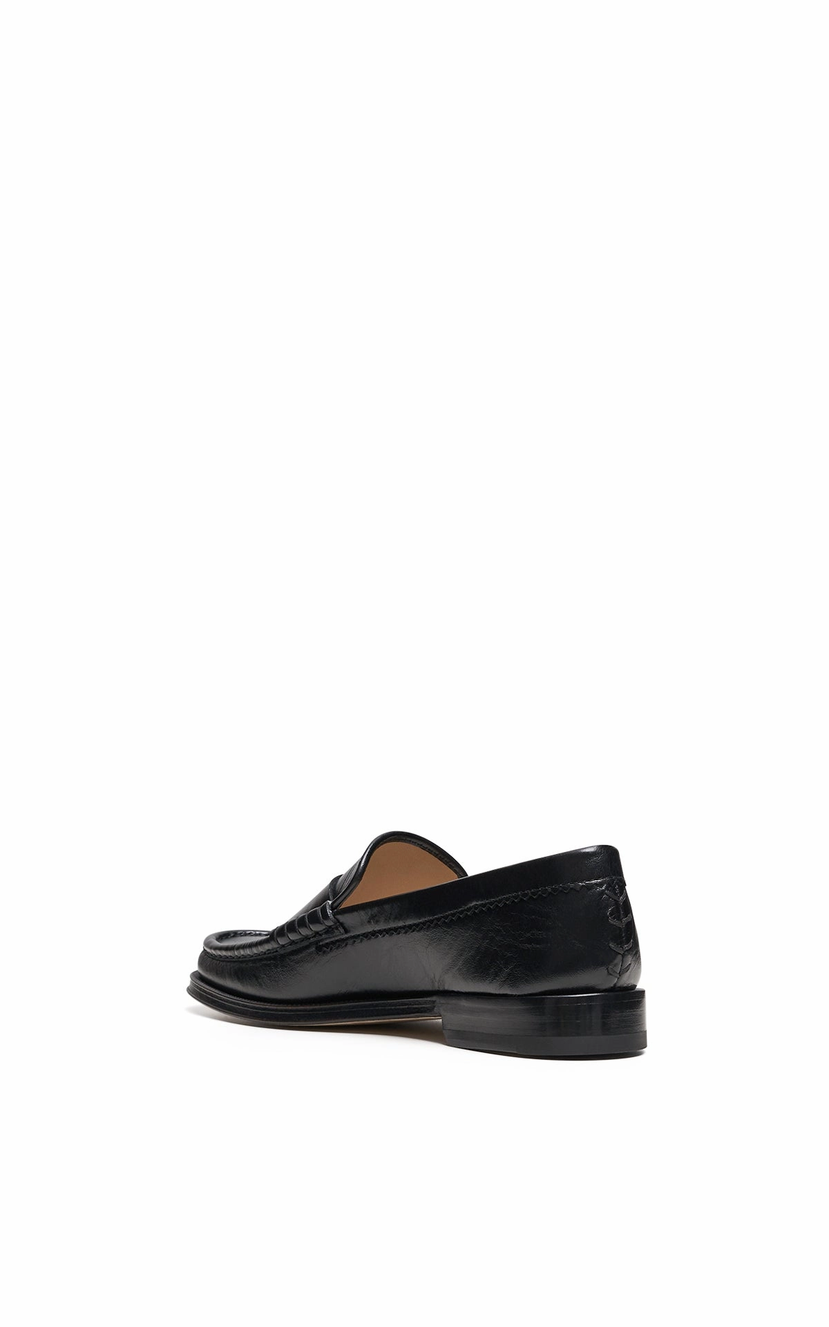 Seren Loafer in Black Leather Dupe Loafers