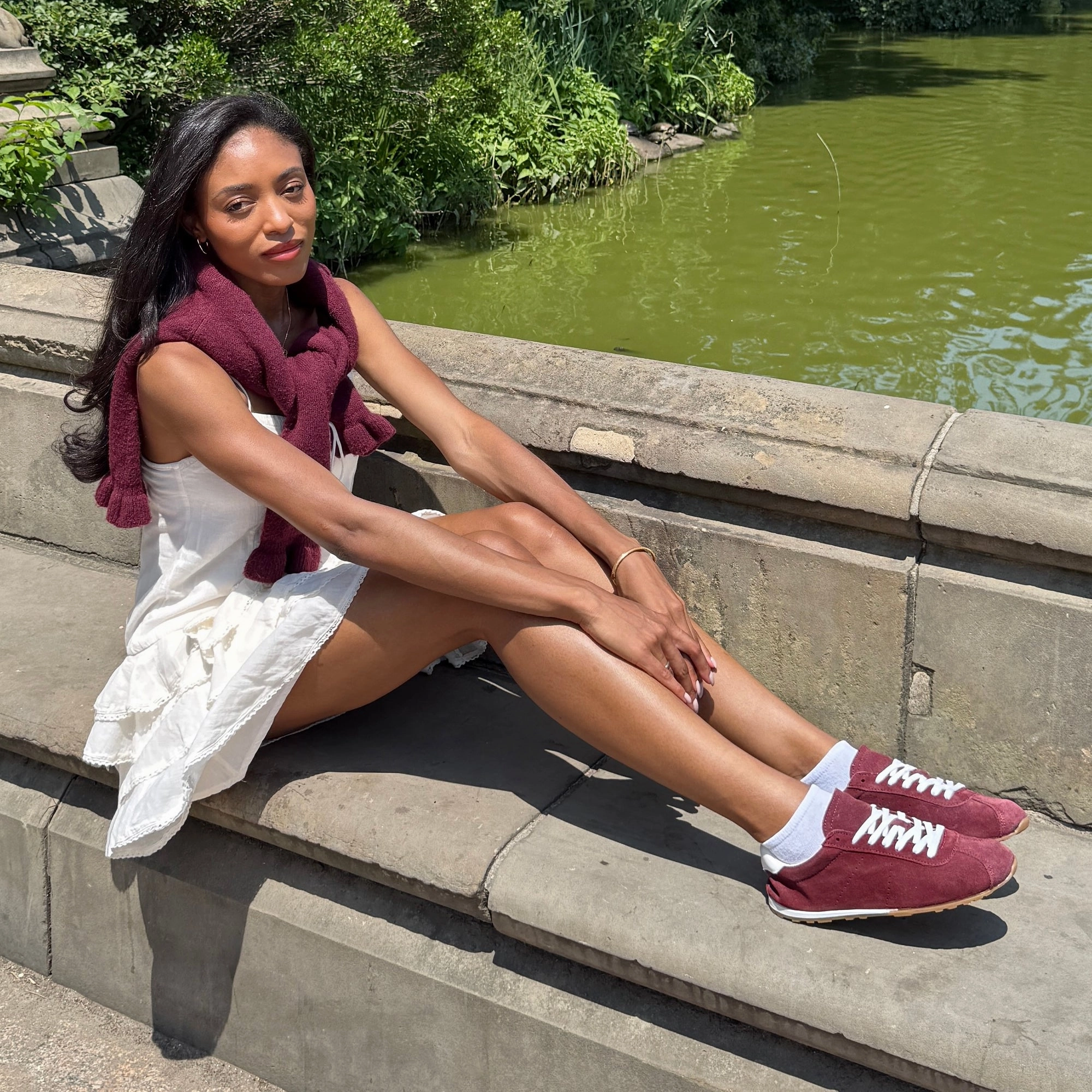 SERINA SNEAKERS BURGUNDY SUEDE