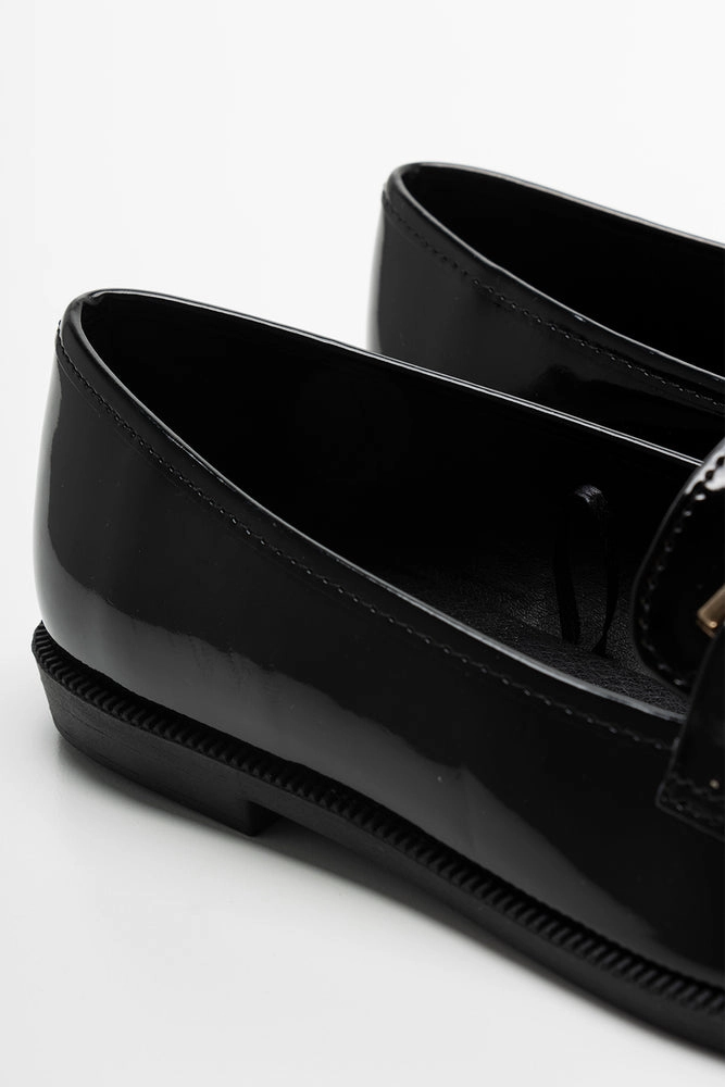 Zara Penny Loafers Loafers Black