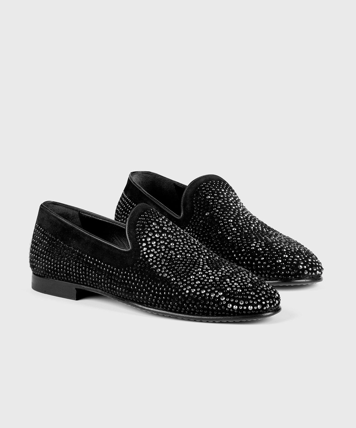 Black Loafers Suede Venetian Loafers