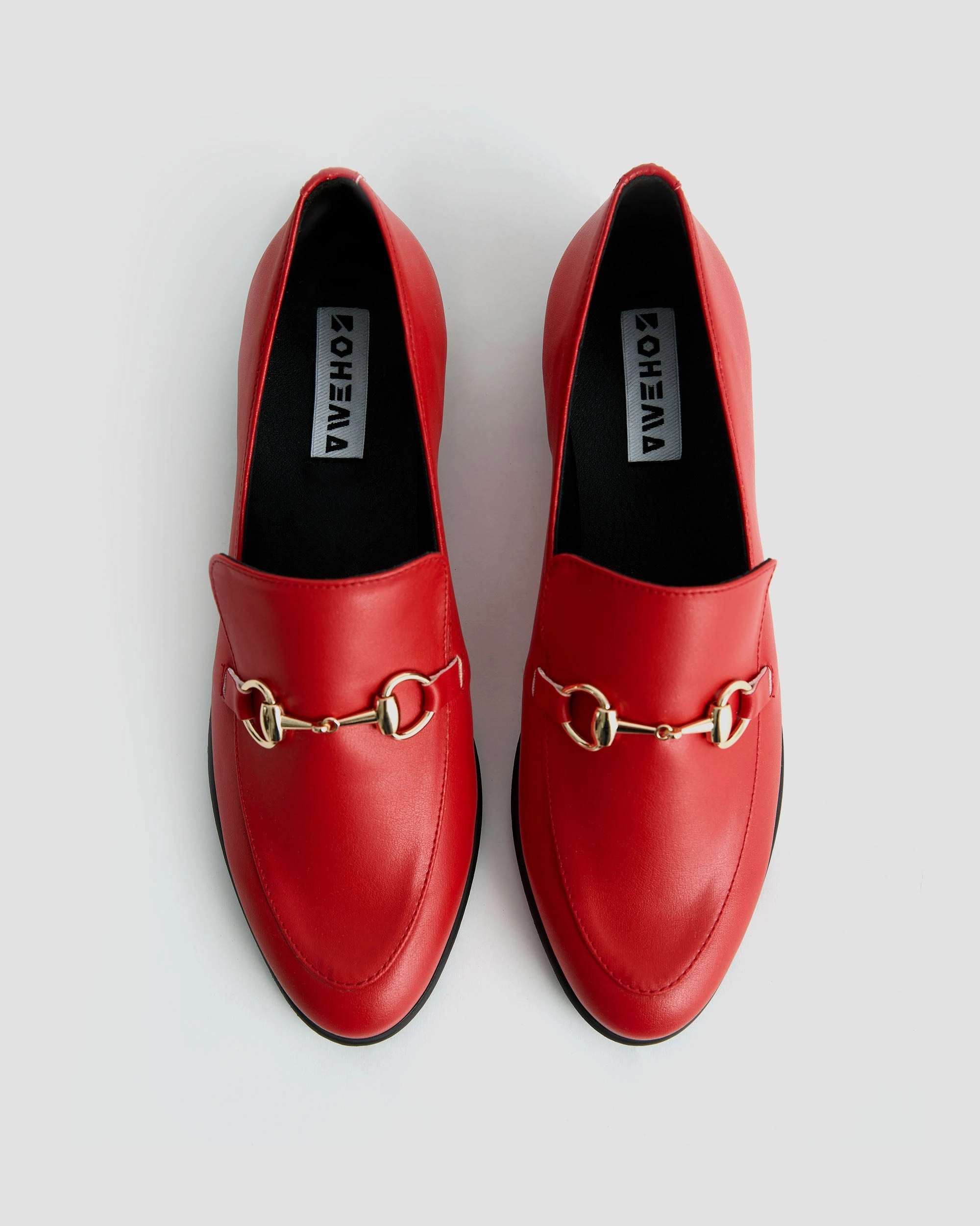 Shiv Loafers red women's moccasins