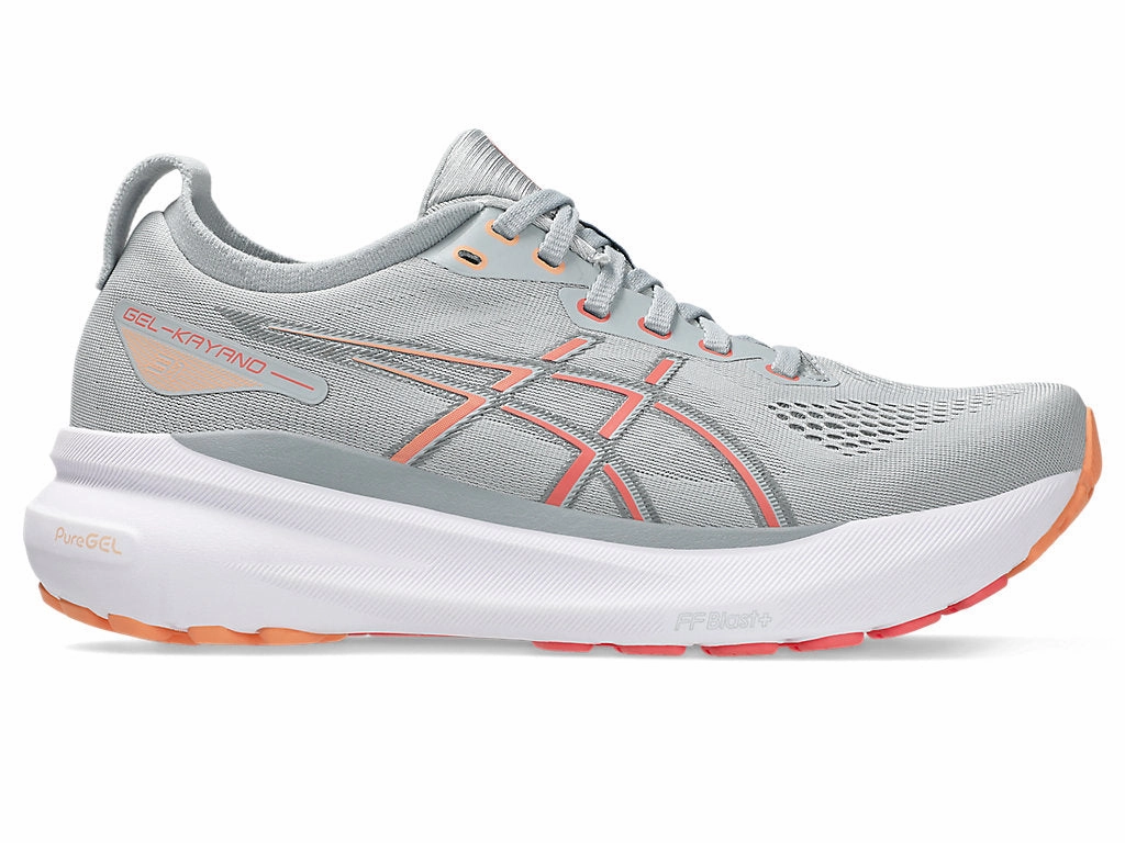 Women's GEL-Kayano 31 (023 - Piedmont Grey/Papaya) Good Boxing Training Shoes