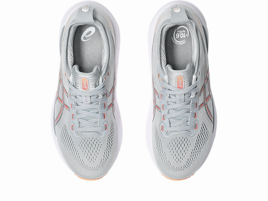 Women's GEL-Kayano 31 (023 - Piedmont Grey/Papaya) Best Gym Shoes For Weight Training And Cardio