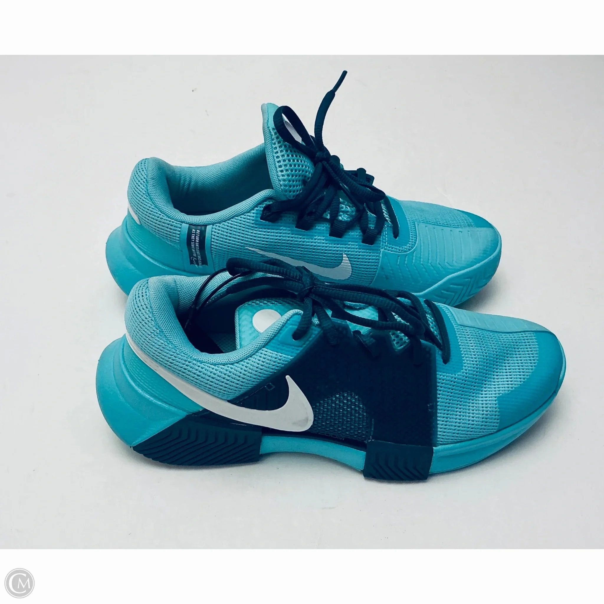 Track Shoes Nike Shoes Sneakers By Nike In Teal, Size: 7.5