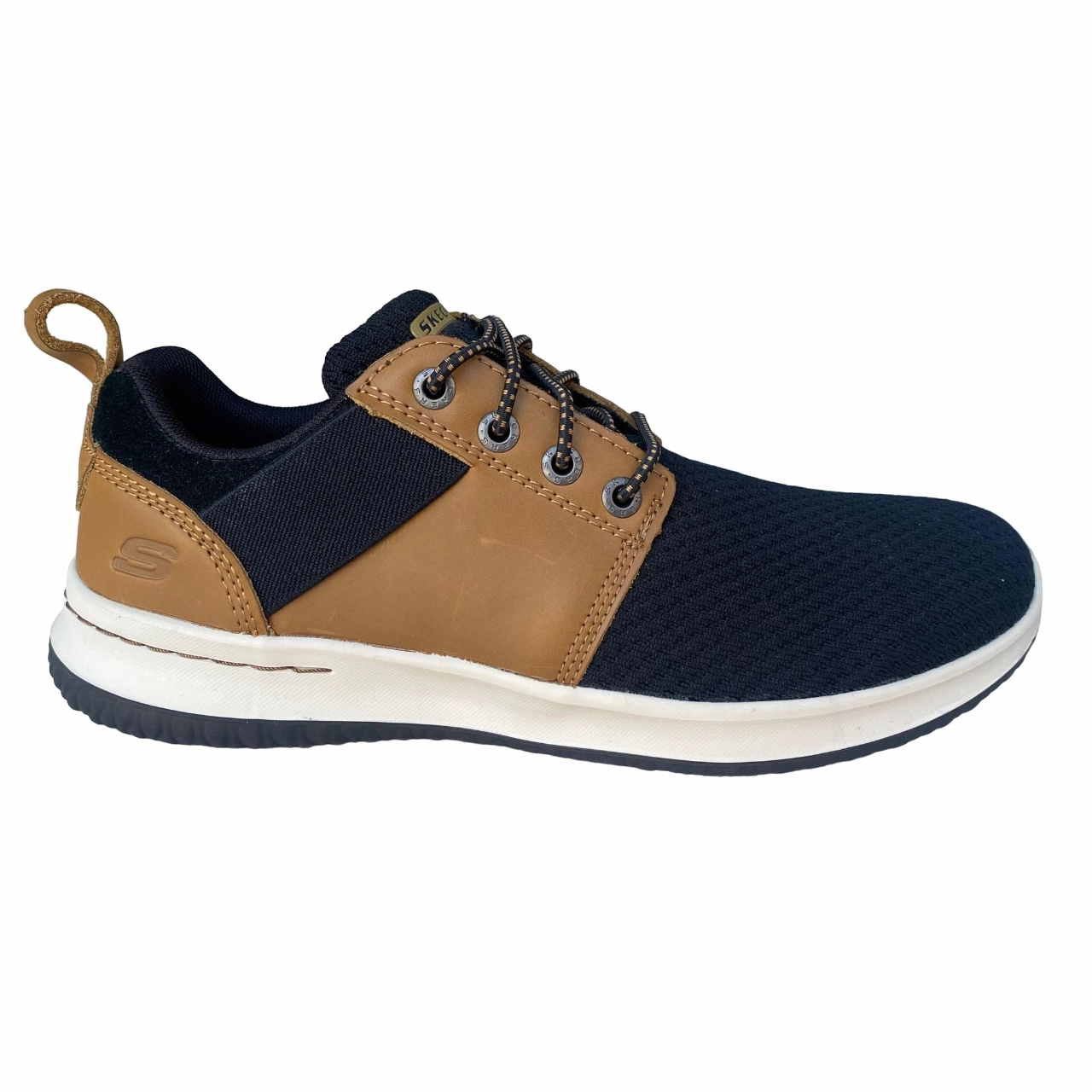 Skechers scarpa casual da uomo Delson Brant 65642 BRBK brown black Yonex Sneakers