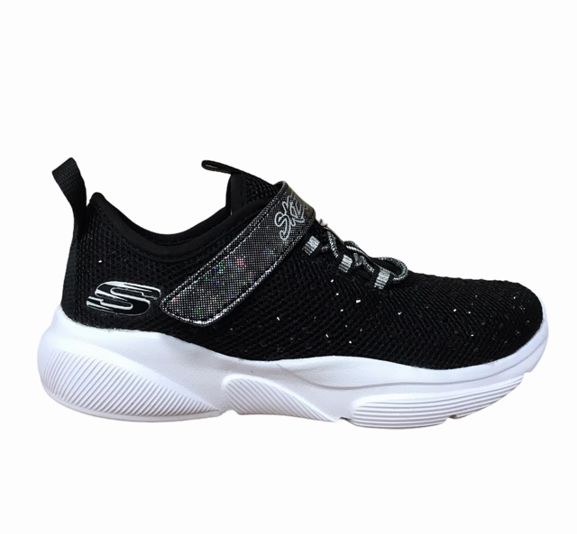 Skechers scarpa da ginnastica da ragazza Meridian Best Intent 81952L BKW nero bianco Sneakers Bar And Grill Menu