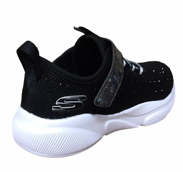Image Sneakers Skechers scarpa da ginnastica da ragazza Meridian Best Intent 81952L BKW nero bianco