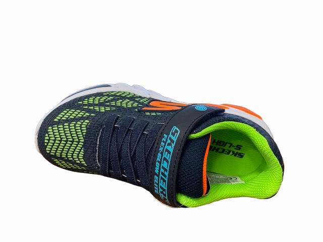 Skechers Scarpa da ginnastica da ragazzo con luci Lights Flex Glow Elite Vorlo 400137L/NVMT blu Holo Sneakers