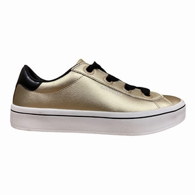 Wingtip Dress Sneakers Skechers scarpa sneakers da donna Hi Lites Metallics Gold 957 GLD oro