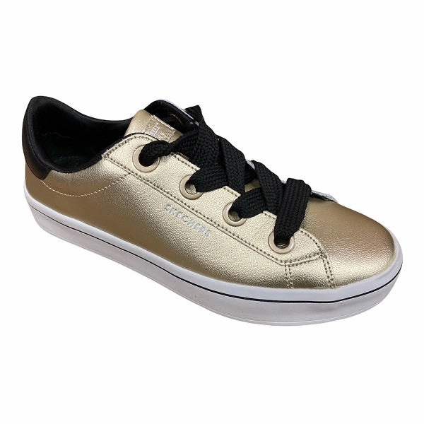 Skechers scarpa sneakers da donna Hi Lites Metallics Gold 957 GLD oro Head Over Heels Sneakers