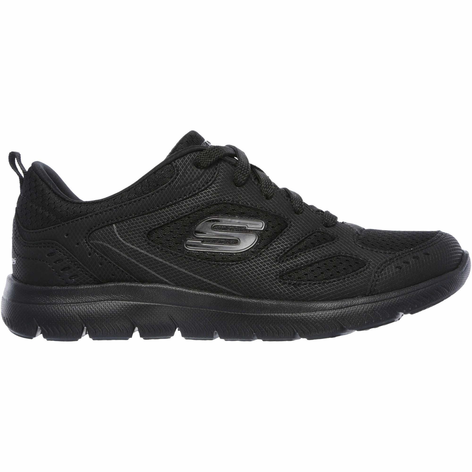 Training Shoes With Arch Support Skechers Summits Suited Womens Training Shoes - Black