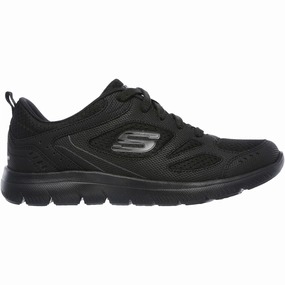 Crane Cross Trainer Shoes Skechers Summits Suited Womens Training Shoes - Black