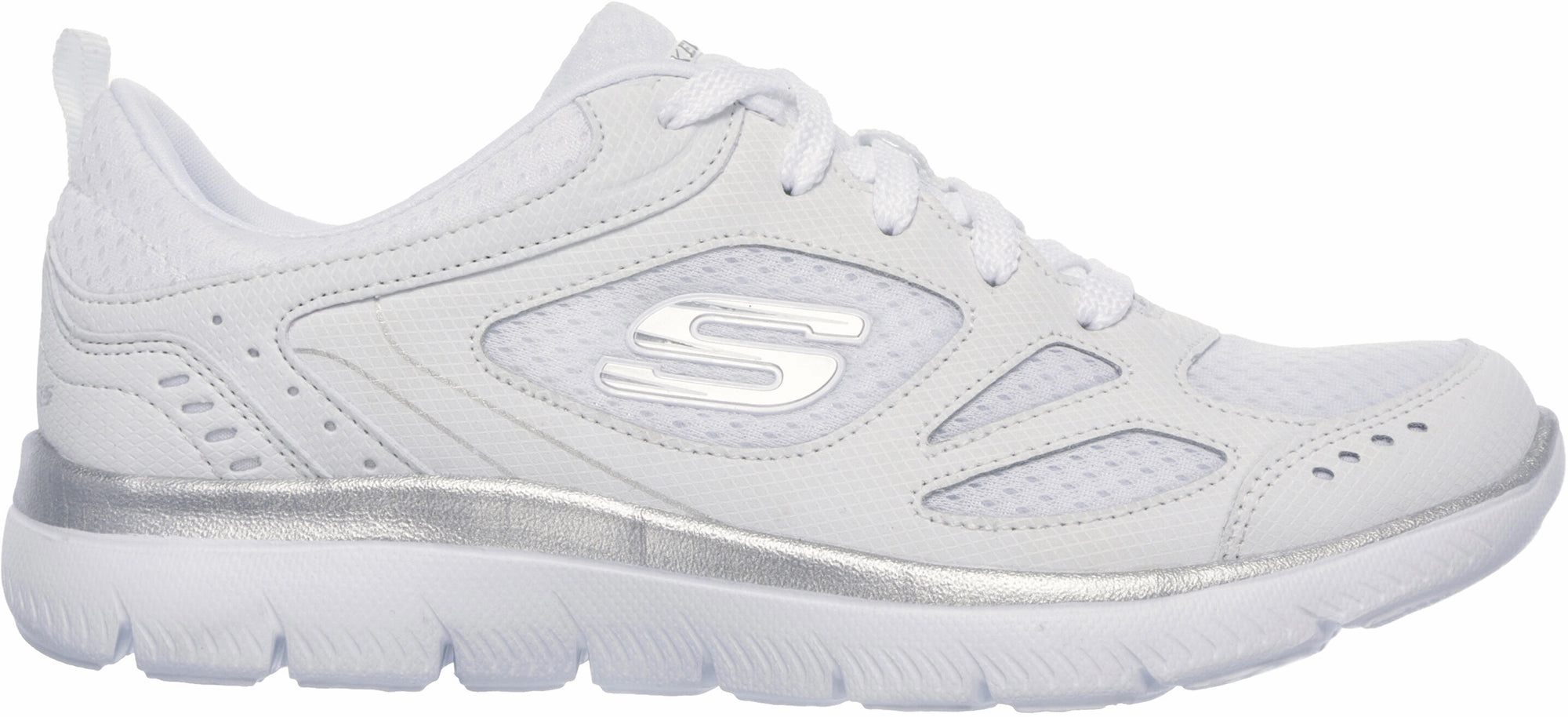 Decathlon Training Shoes Skechers Summits Suited Womens Training Shoes - White