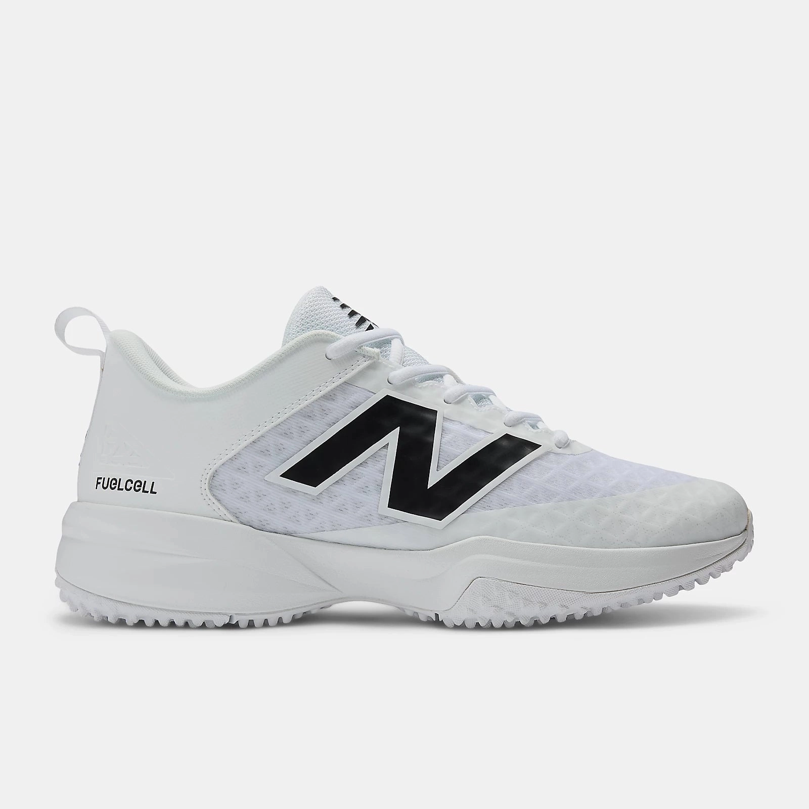 New Balance 901 New Balance Men's Fuelcell 4040 v8 Turf Baseball Shoes - White/Black - T4040TW8