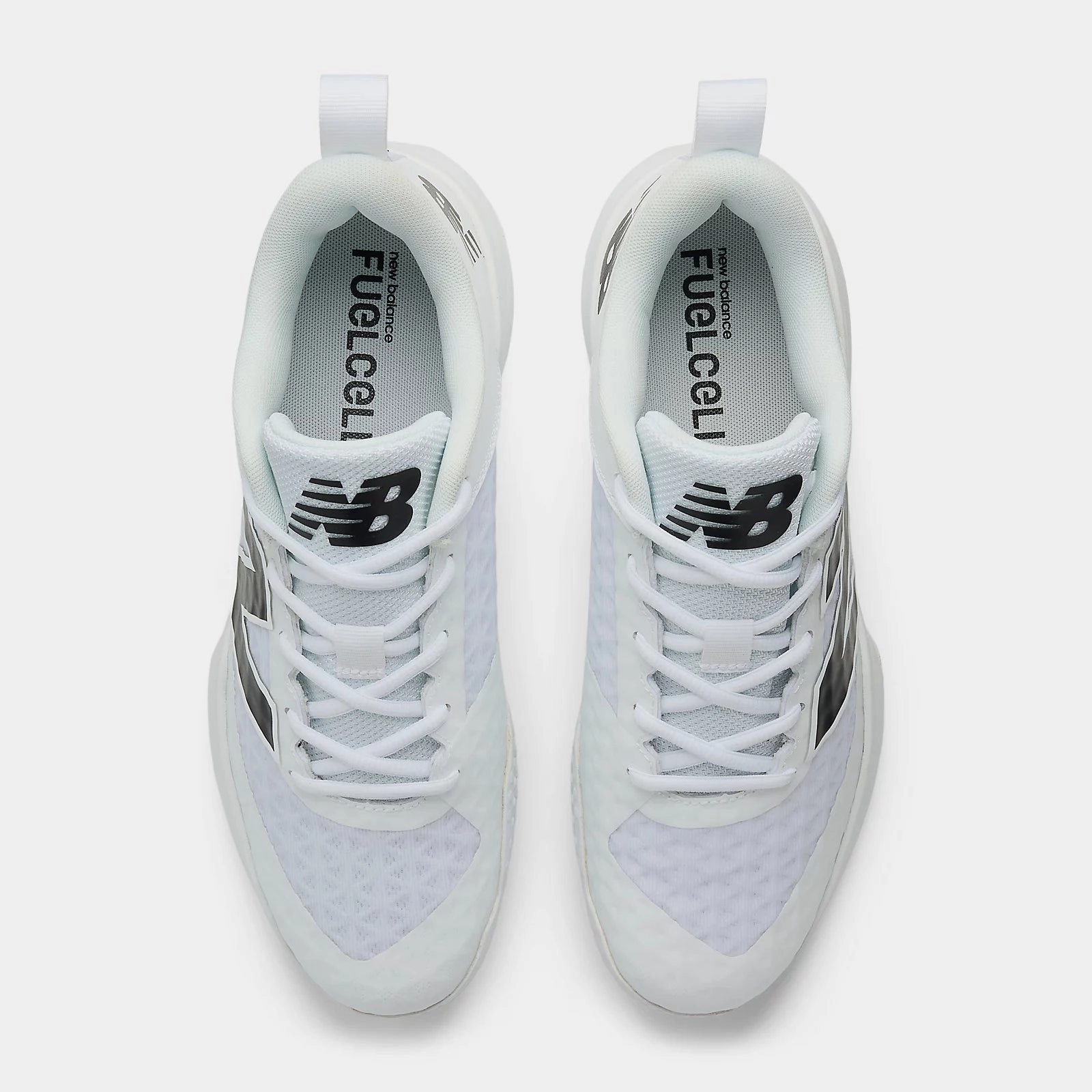 New Balance Men's Fuelcell 4040 v8 Turf Baseball Shoes - White/Black - T4040TW8