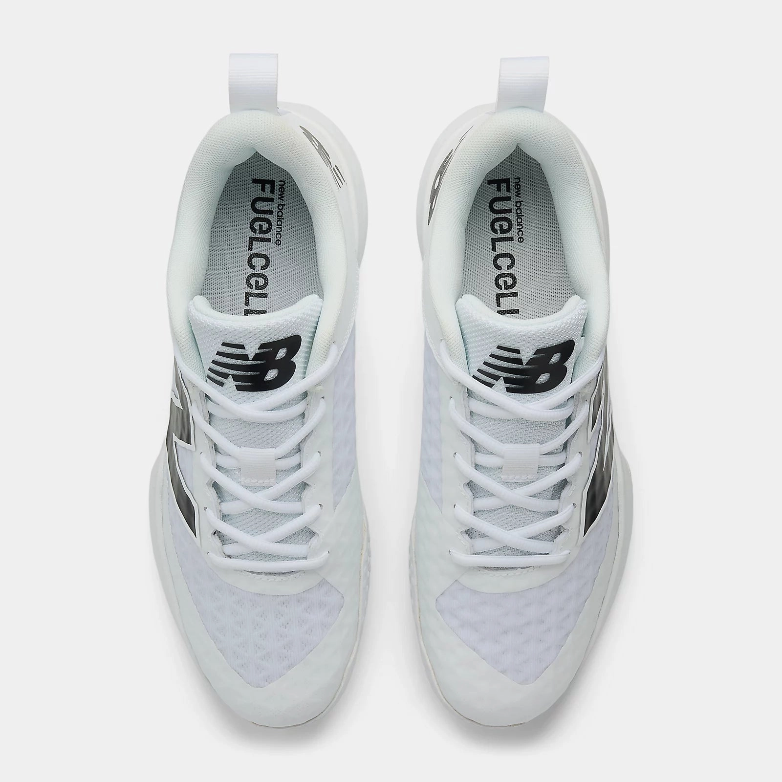 New Balance Men's Fuelcell 4040 v8 Turf Baseball Shoes - White/Black - T4040TW8