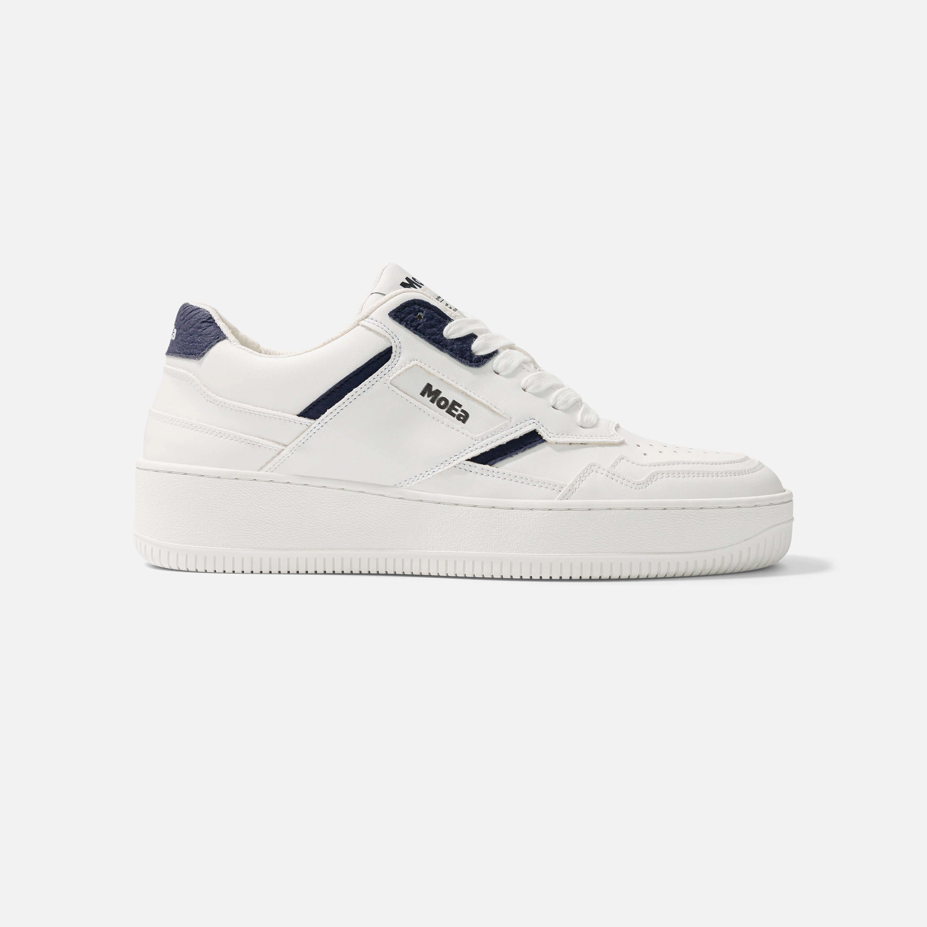 GEN1 - Mushroom White & Navy Ghost Sneakers