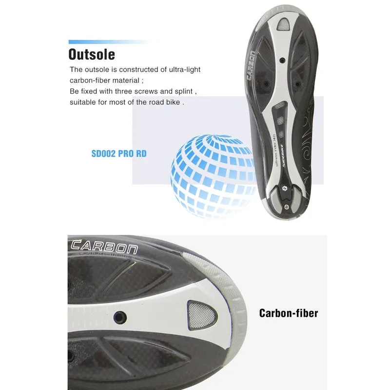 Comp Cycling SD002 PRO RD Shoes- Black&Sliver