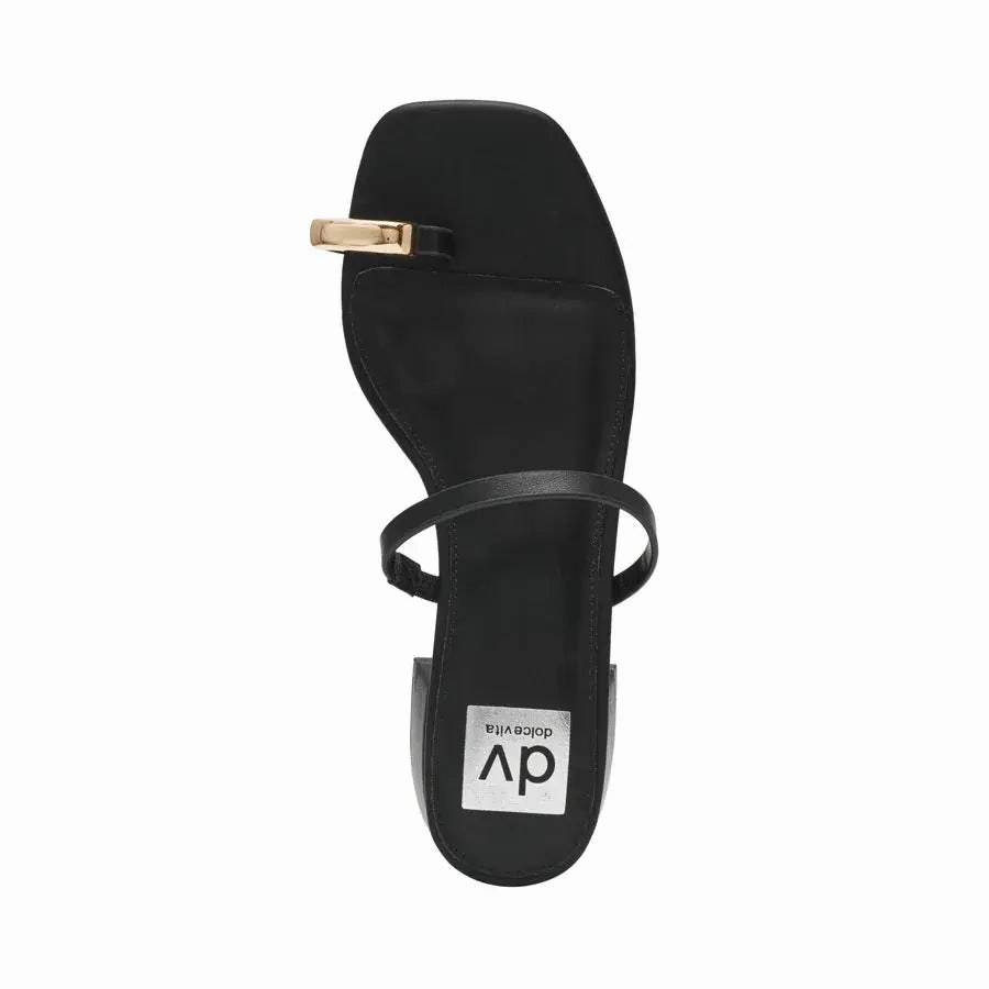 Platform Strap Sandals Dolce Vita Narra Black Strappy Block Heel Sandals - FINAL SALE